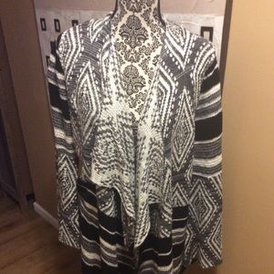 Aztec inspired print cardigan